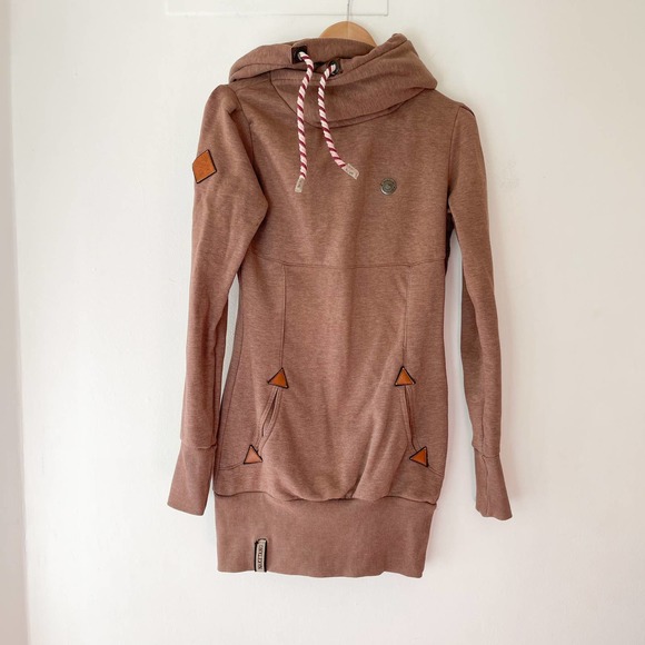 Naketano Tops - NAKETANO Brave New World Brown Hoodie